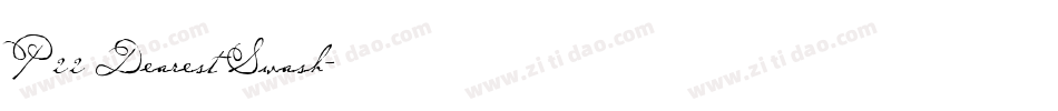 P22 Dearest Swash字体转换